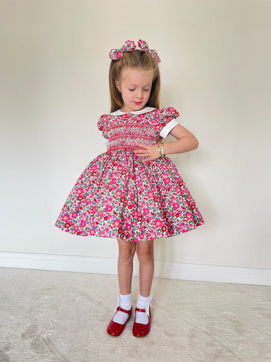 Liberty Floral Smocked Front & Back Dress