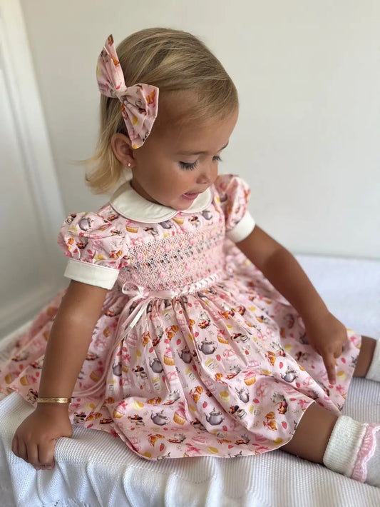 Afternoon Tea Smocked Back & Front Dress