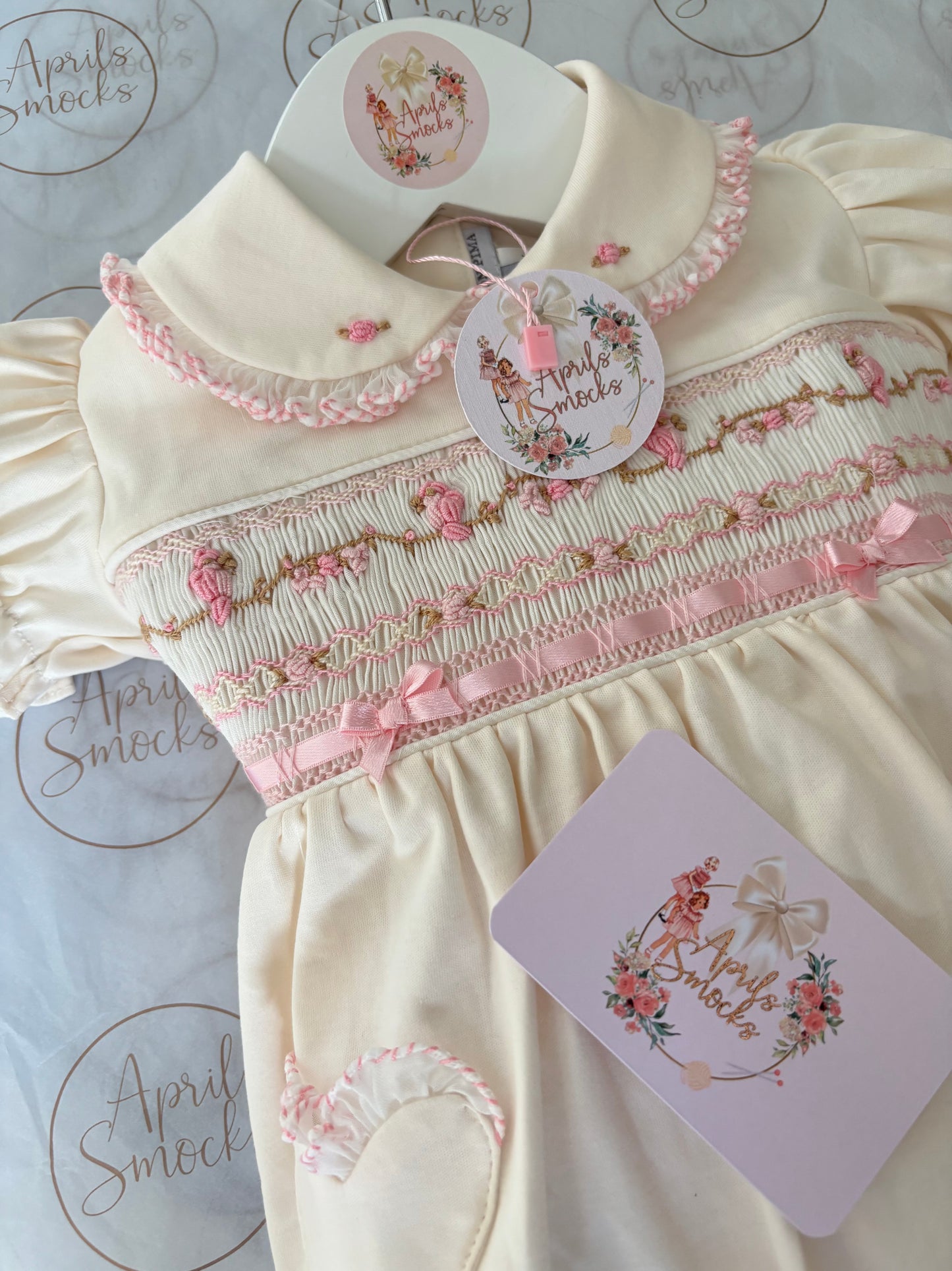 Pima Cream Bubble Romper