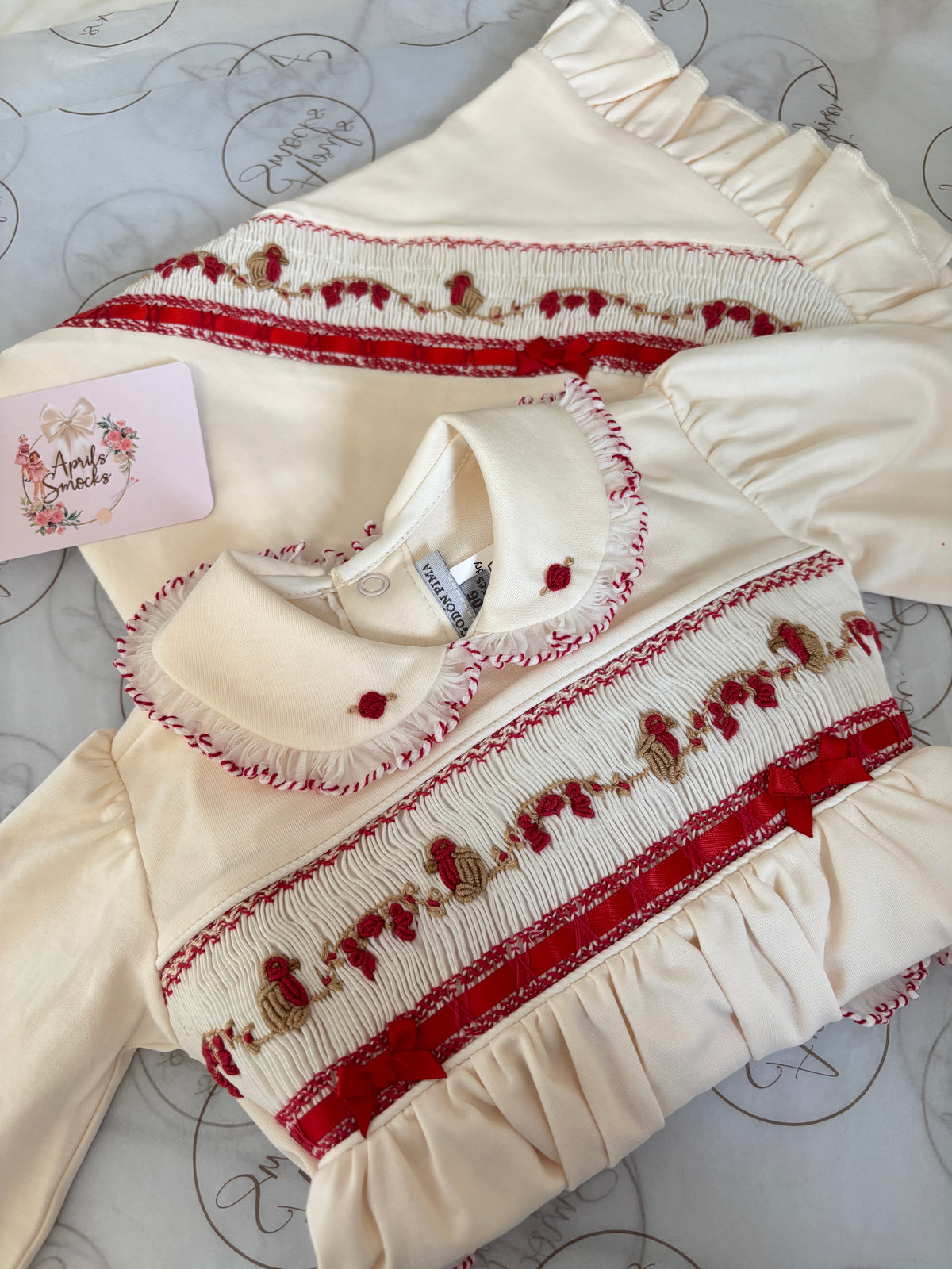 Pima Cream Robin Blanket (Romper On A Separate Listing) Pre Order Due In Start Of November
