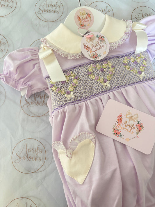 Lilac Pima Bubble Romper