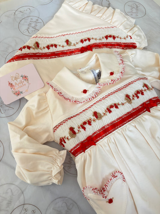 Girls Long Sleeve Robin Bubble Romper (With Or Without Blanket)