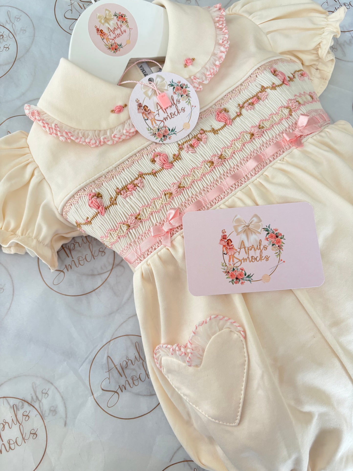 Pima Cream Bubble Romper