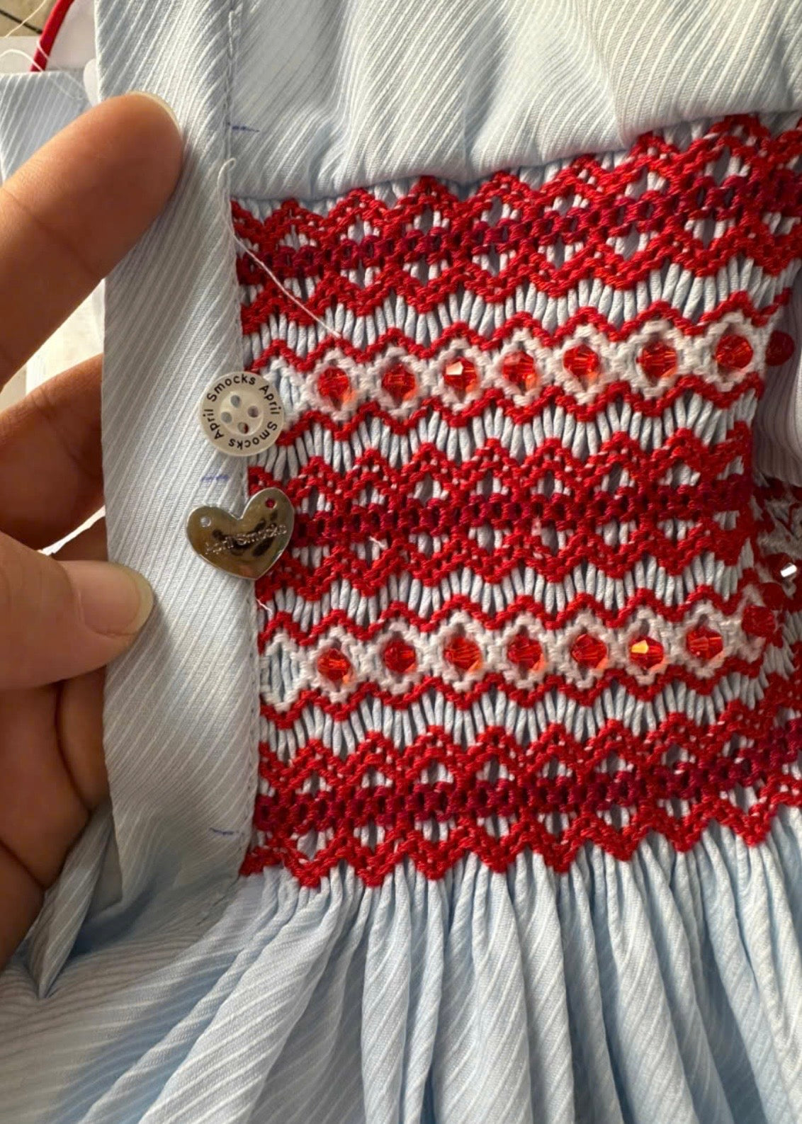 Smocked Back & Front With Matching Socks Due In Week Starting 19TH October