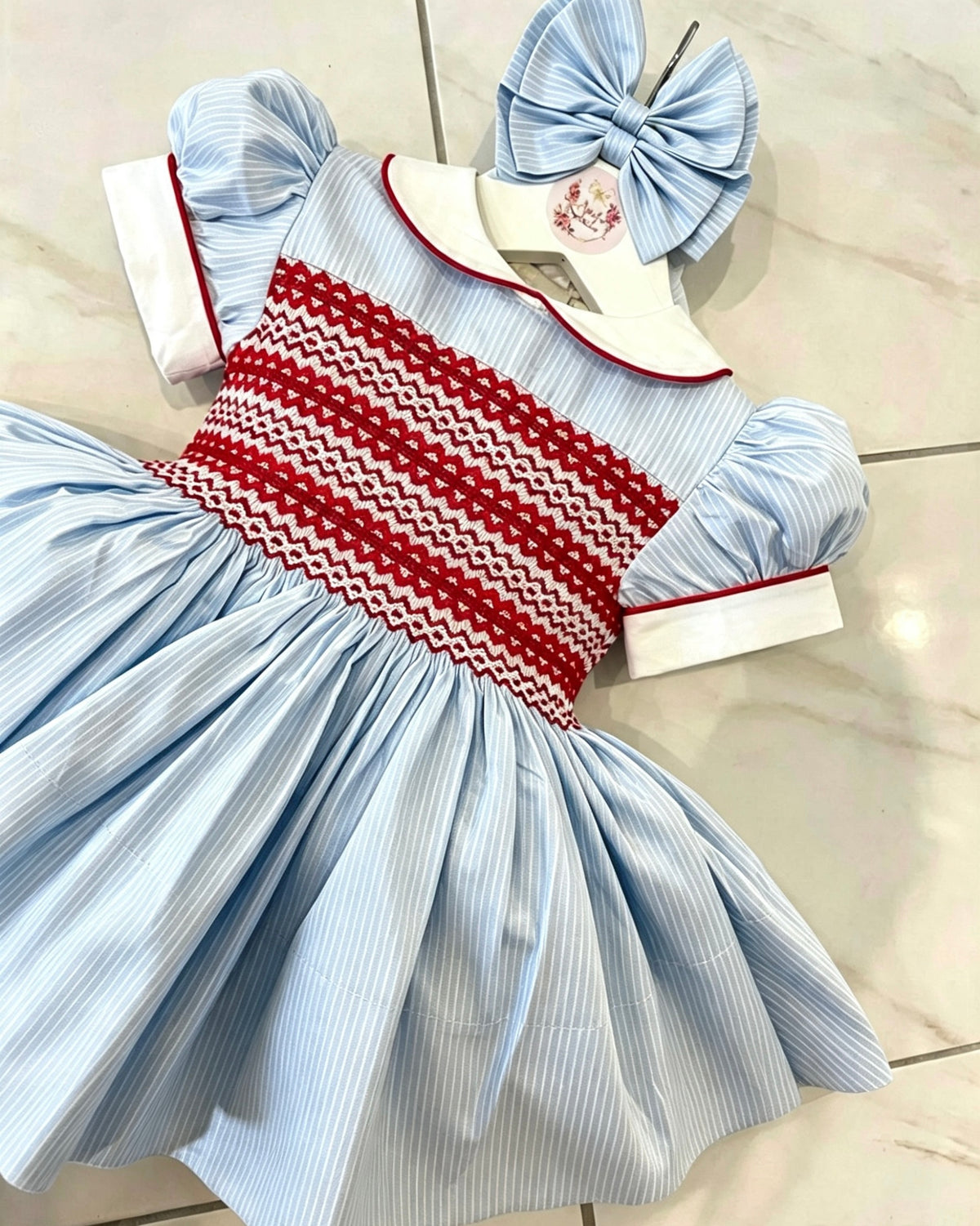 Smocked Back & Front With Matching Socks Due In Week Starting 19TH October