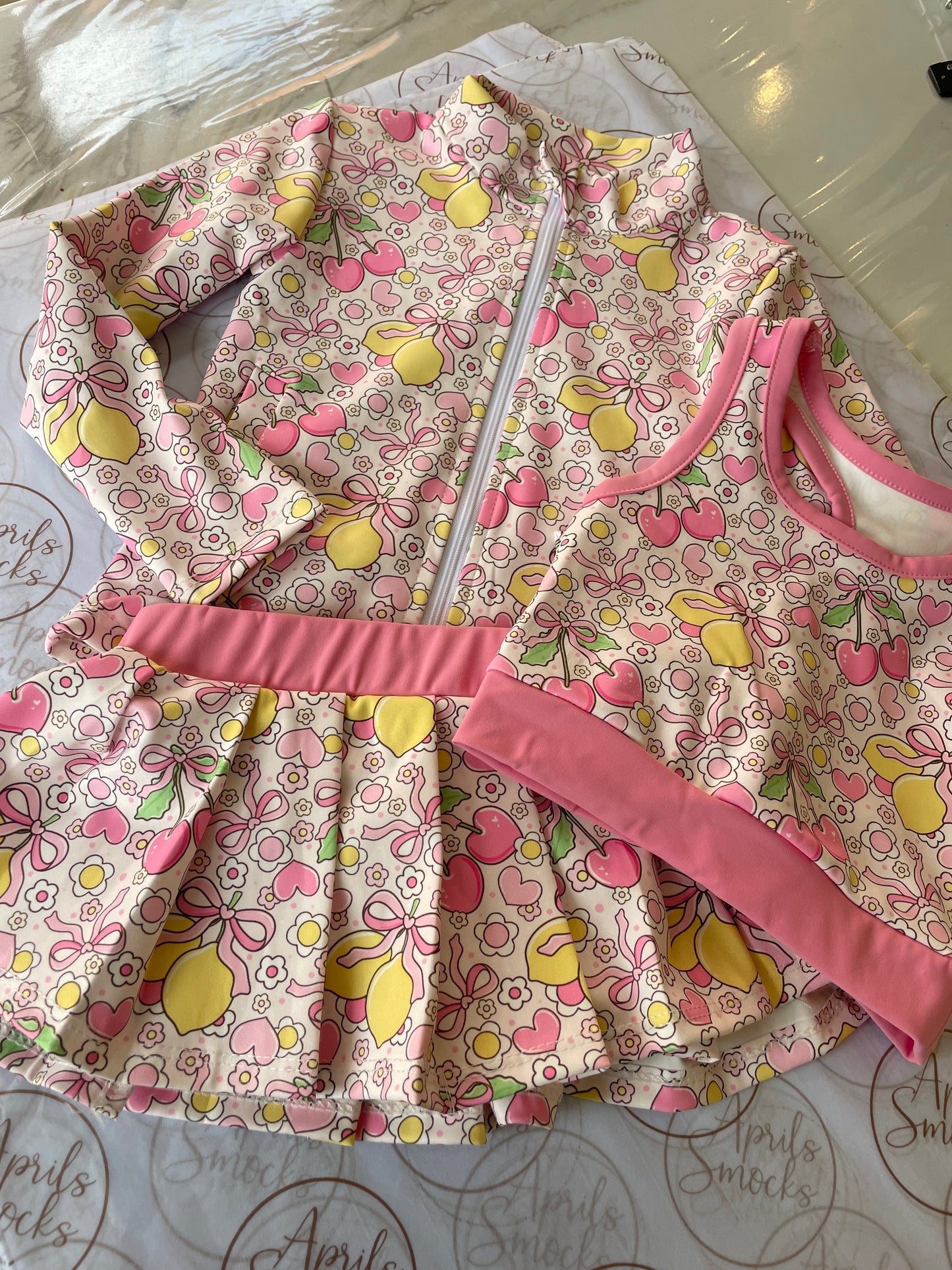 Girls 3 Piece Skort Set