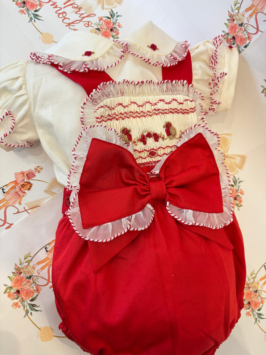 Luxe Red Robin Romper