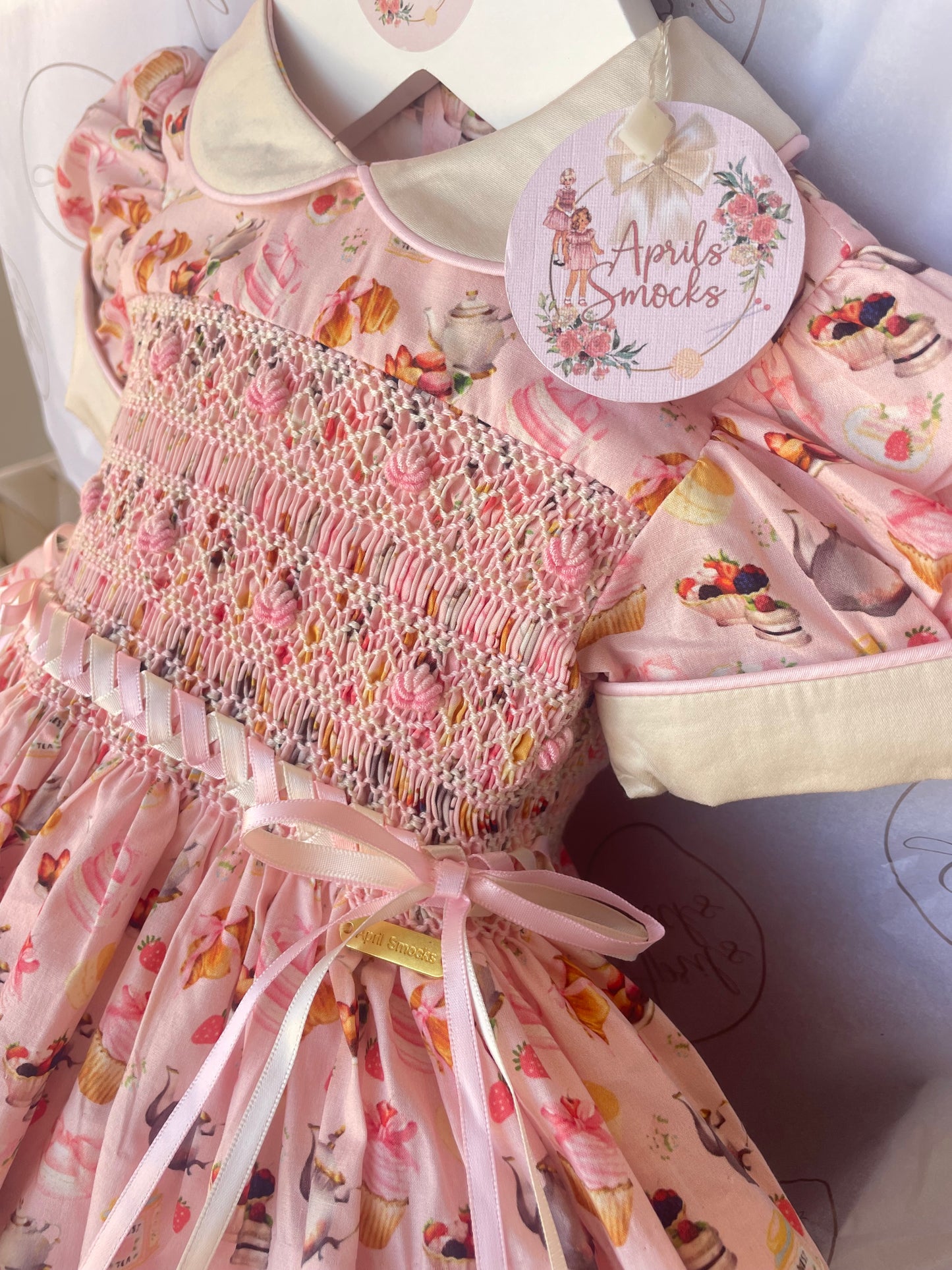 Afternoon Tea Smocked Back & Front Dress