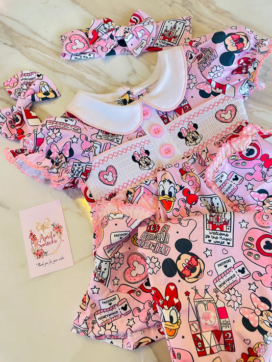 Smocked Valentines PJS