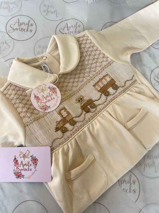 Boys Coffee & Cream Teddy Grower