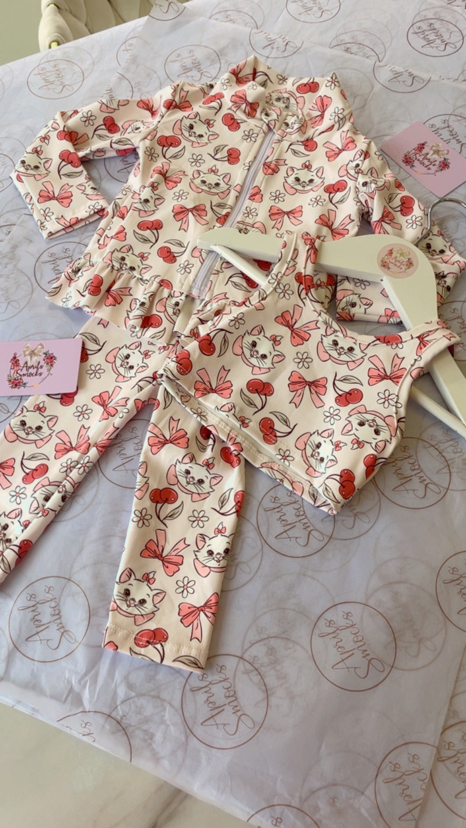 Marie 3 Piece Girls Gym Set